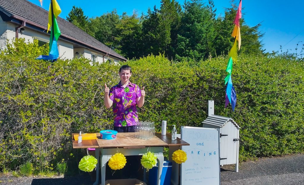 Joshua Taylor's lemonade stall